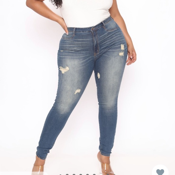 Give Me All Of You Jeans - Medium Blue - Picture 2 of 10